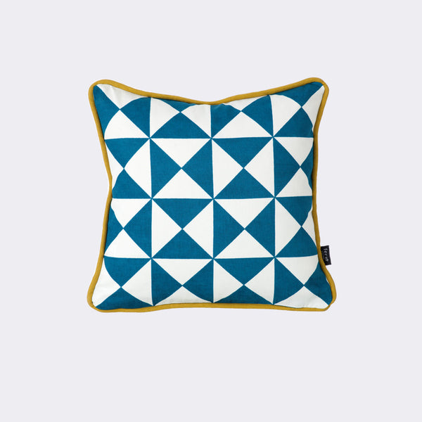 Little Geometry Cushion - Blue