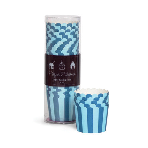 Baking Cups - Blue Stripes