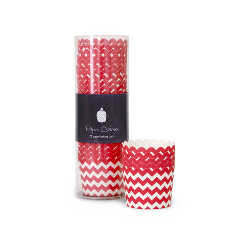 Baking Cups - Candy Cane Chevron