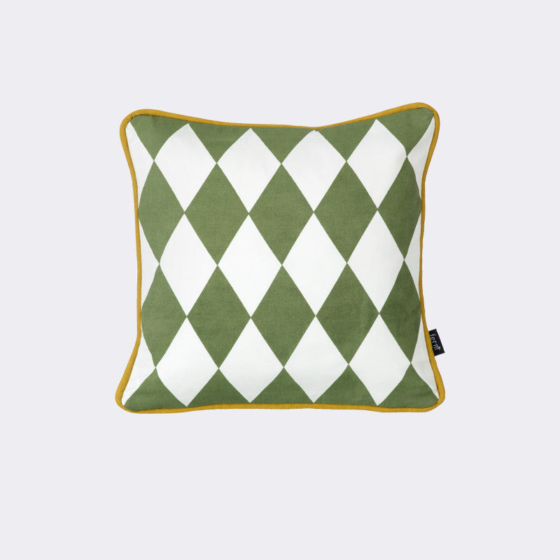 Little Geometry Cushion - Olive