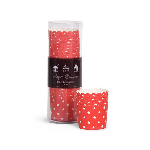 Baking Cups - Red Stars