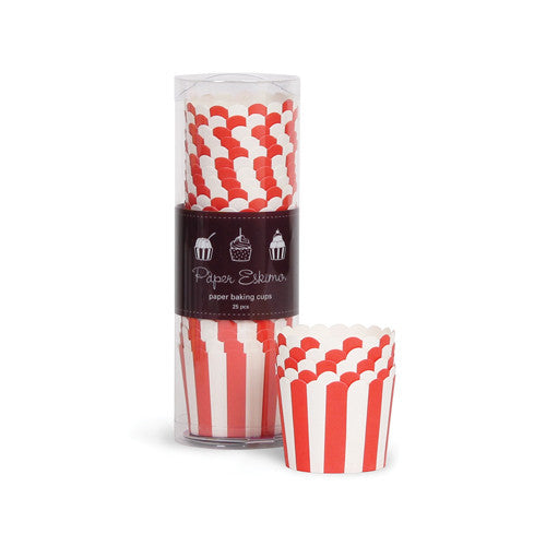 Baking Cups - Red Stripes