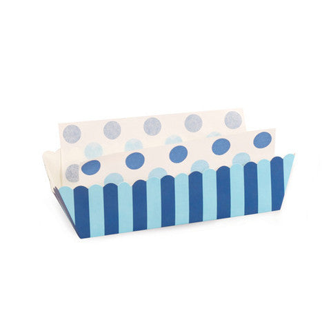Baking Trays - Powder Blue Stripes